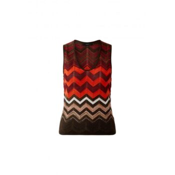 Oui Stricktop 97567 dk brown red