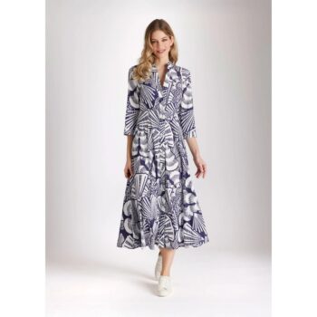 Fox's Tailliertes Midi-Kleid UVENTIA aus Bio-Baumwolle