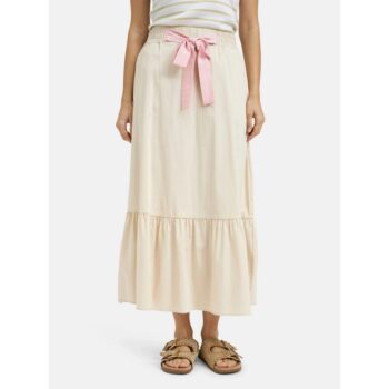 SMITH & SOUL 0426-0487 Rock Skirt With Flounce beige