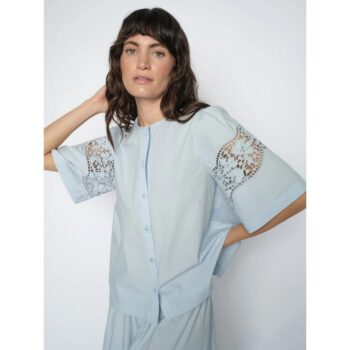 Mos Mosh 179730 MMRooma Cotoni Hemd Bluse skyway