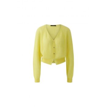 Oui 97162-2180 Strickjacke lemon