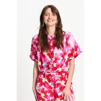 Pom Amsterdam SP9649 BLOUSE - Fenna Bubble Bloom Lavender