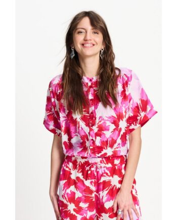 Pom Amsterdam SP9649 BLOUSE - Fenna Bubble Bloom Lavender