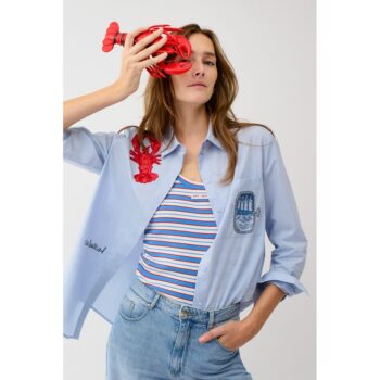 Oui Bluse 98651 kentucky blue