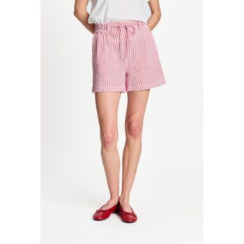 Pom Amsterdam SP9596 Shorts - Seersucker Red White