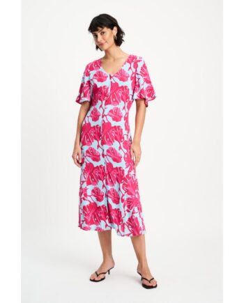 Pom Amsterdam SP9647 DRESS - Urban Flora Blue