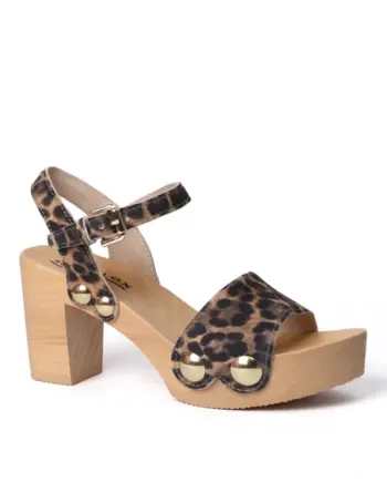Softclox S3337 EILYN High Heel Sandalette Leolook taupe (natur)