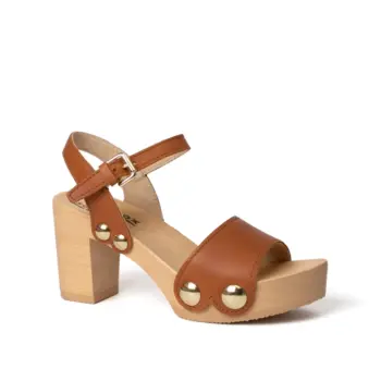 Softclox S3337 EILYN High Heel Sandalette Softnappa cognac (natur)