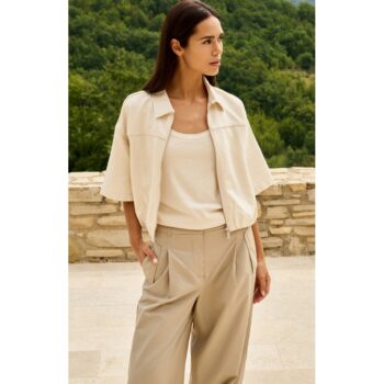 YAYA 01-511053-604 Jacke im Denimlook mit lockerer Passform creme