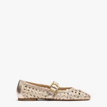 Unisa BALZA Ballerinas Mary-Jane platin