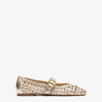 Unisa BALZA Ballerinas Mary-Jane platin