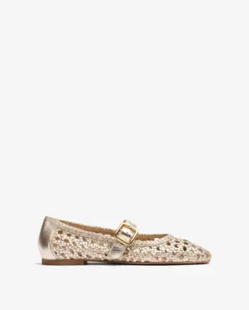 Unisa BALZA Ballerinas Mary-Jane platin