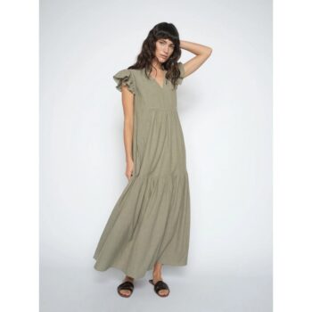Mos Mosh 171600 MMWaldy Izha Dress Burnt Olive