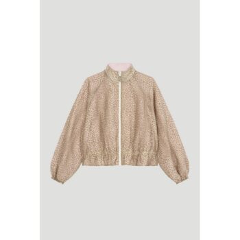Oh April Jacke Maren Bomberjacket Leo Beige/Baby Rose