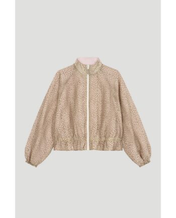 Oh April 100570 Jacke Maren Bomberjacket Leo Beige/Baby Rose