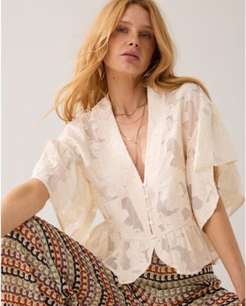 Summum 2s3471-12472 Schößchenbluse Bohemian creme