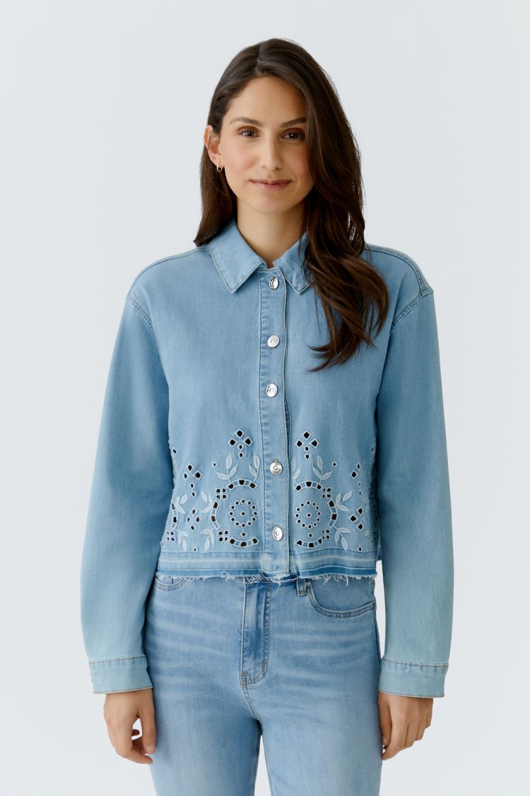 Oui Jeansjacke 98384 blue