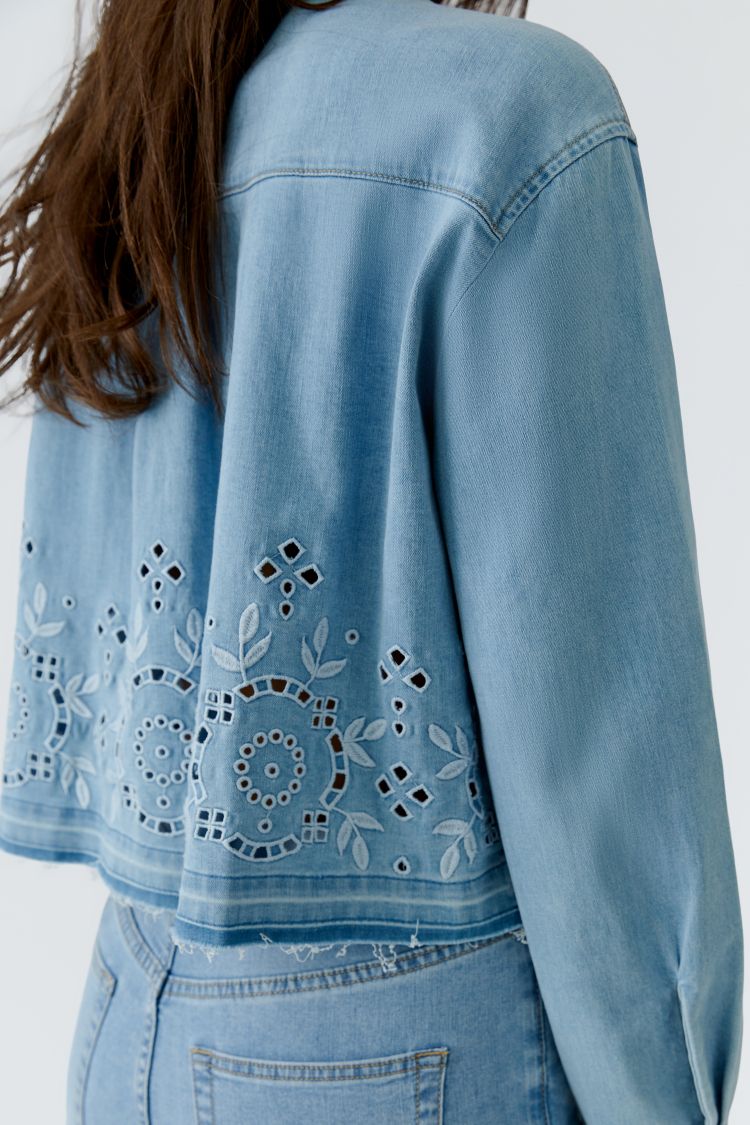 Oui Jeansjacke 98384 blue