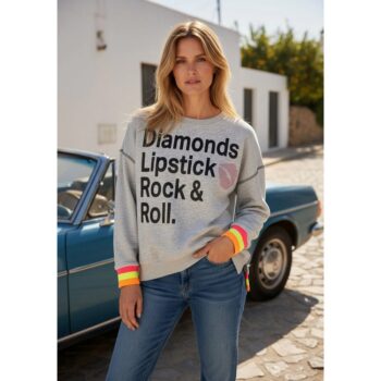 Miss Goodlife MG13579 Roundneck Diamonds Lipstick – grey