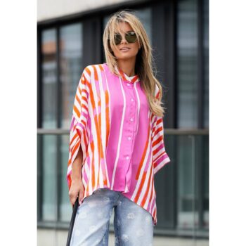 Miss Goodlife MG14272 Blouse Wide Stripes
