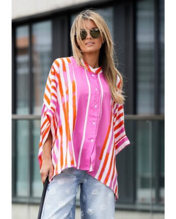 Miss Goodlife MG14272 Blouse Wide Stripes