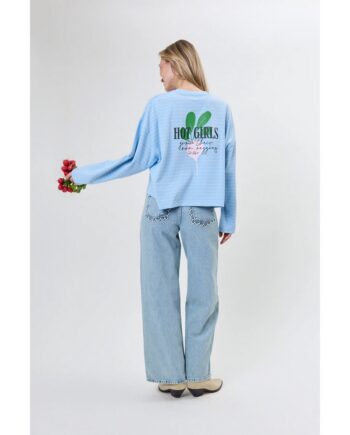 Oh April Regular Longsleeve Hot Girls Sky Blue