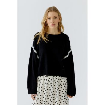 Oui Pullover 97911 black