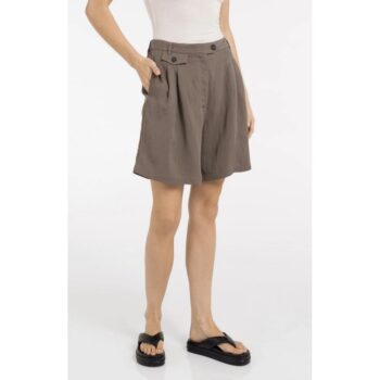 YAYA 01-321032-605 Lange Bermudashorts aus Webstoff washed brown