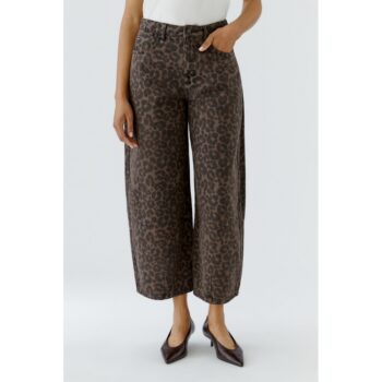 Oui Jeans 100282 dk brown grey leo