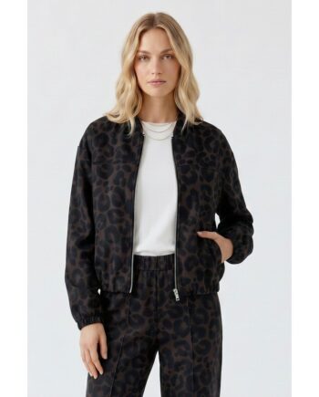 Oui Jacke 100291 dk brown grey