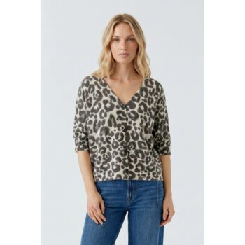 Oui Pullover 97953 lt stone taupe