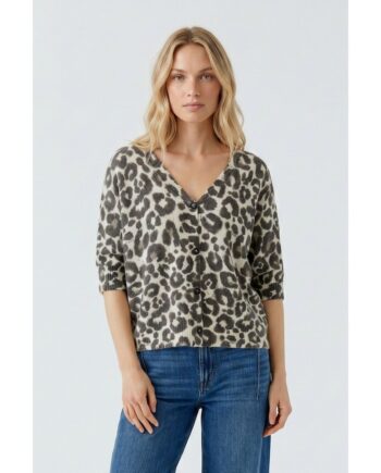 Oui Pullover 97946 lt stone taupe