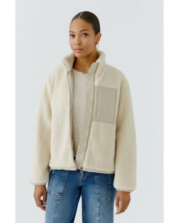 Oui Jacke Blouson 98944 light stone