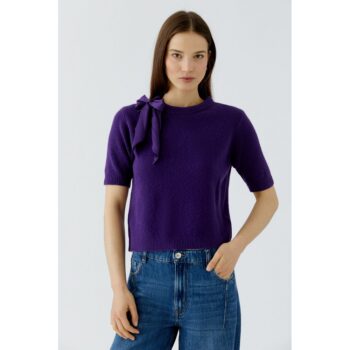 Oui Pullover 98988 ultra violett