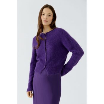 Oui Strickjacke 99000 ultra violett
