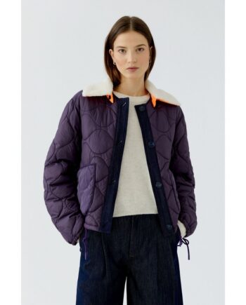 Oui 99073 Jacke Wendejacke dark violett