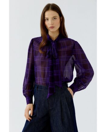 Oui Schluppenbluse 99096 dk violett violett