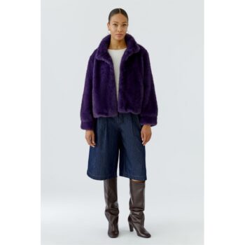 Oui 99180 Outdoorjacke Fake Fur Jacke mysterioso