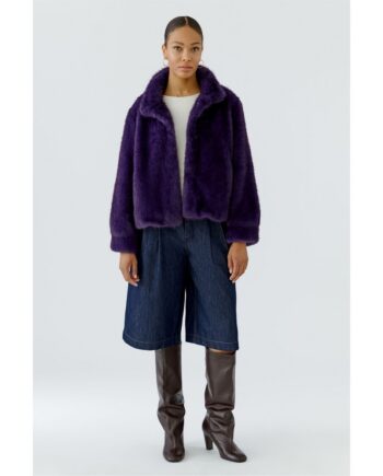 Oui 99180 Outdoorjacke Fake Fur Jacke mysterioso