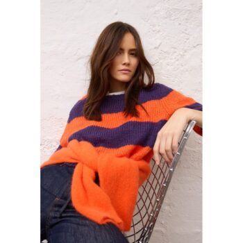Oui ESMY Pullover 94307 dk violett orange