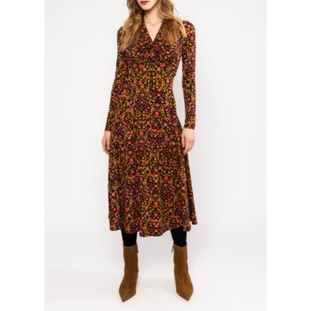 Blutsgeschwister Jerseykleid Hot Knot Shawl 001263-100-02235 jardin encantado