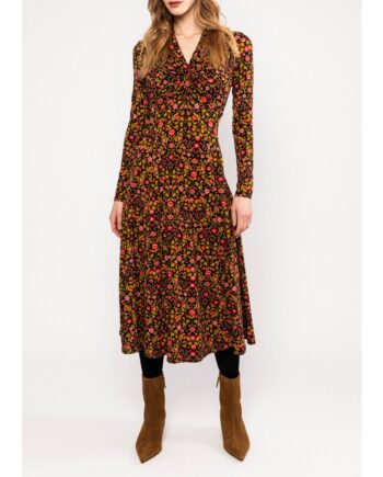Blutsgeschwister Jerseykleid Hot Knot Shawl 001263-100-02235 jardin encantado