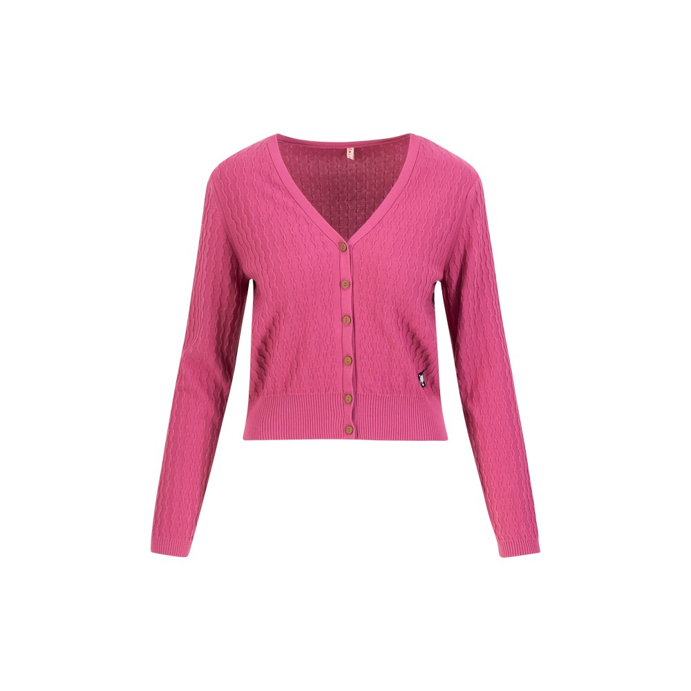 Blutsgeschwister Cardigan Save the World 001263-141-02266 folklore pink knit