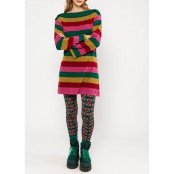 Blutsgeschwister Strickkleid Carnaby Rainbow 001263-143-02270 little party stripe knit