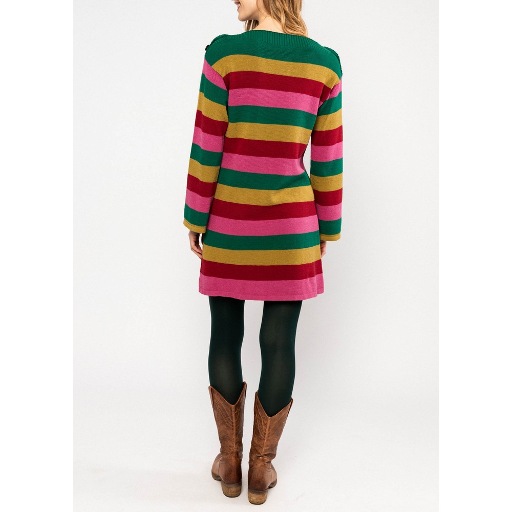 Blutsgeschwister Strickkleid Carnaby Rainbow 001263-143-02270 little party stripe knit