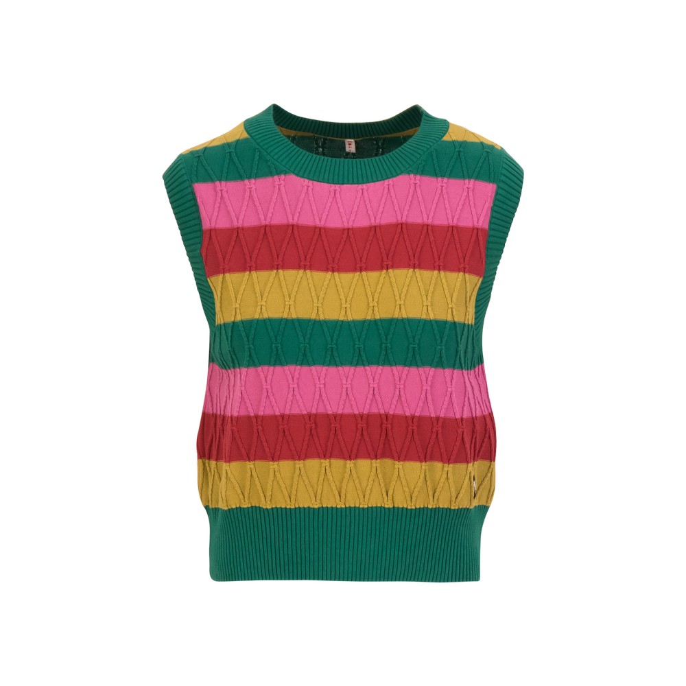 Blutsgeschwister Strick-Pullunder Carnaby Candy 001263-144-02270 little party stripe knit