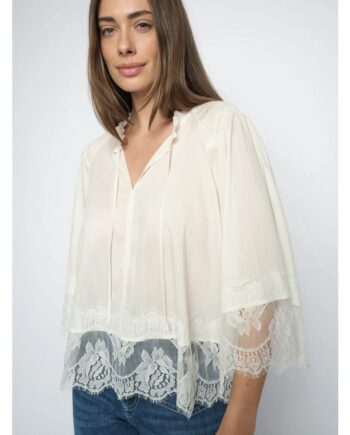 Mos Mosh 179660 MMEisa Tess Spitzenbluse ecru