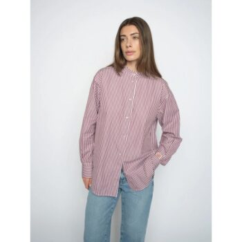 Mos Mosh 180460 MMKaris Slim Stripe Hemd cabernet