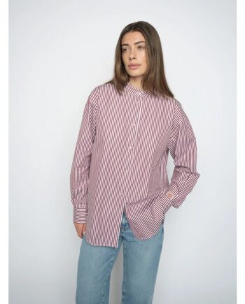 Mos Mosh 180460 MMKaris Slim Stripe Hemd cabernet
