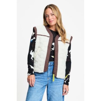 Pom Amsterdam Weste GILET - Gigi Ecru SP9665